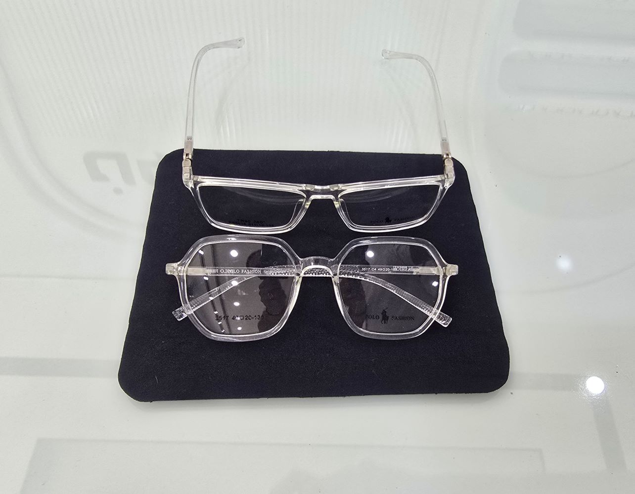 نظارة بولو فاشن (Polo Fashion) طبية موديل 3517، إطار كامل (Full Rim) بتصميم كلاسيكي عصري خفيف الوزن للرجال من متجر عين العون.